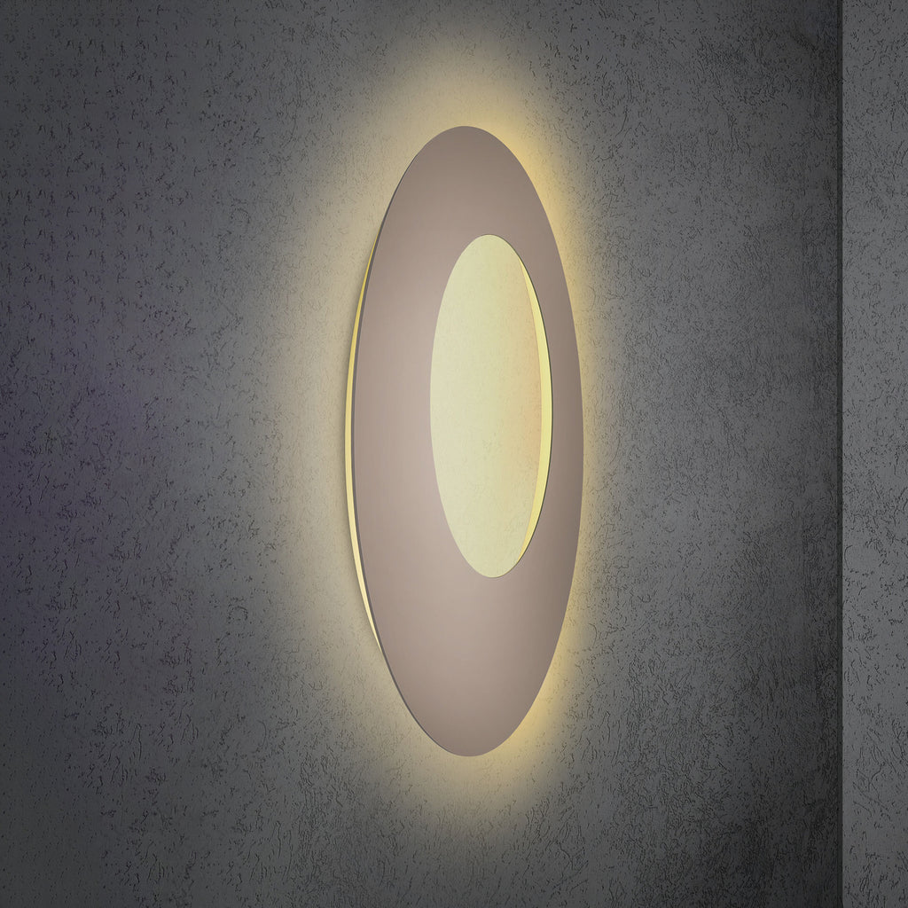 LED vegglampe Blade Open dimbar taupe forfra