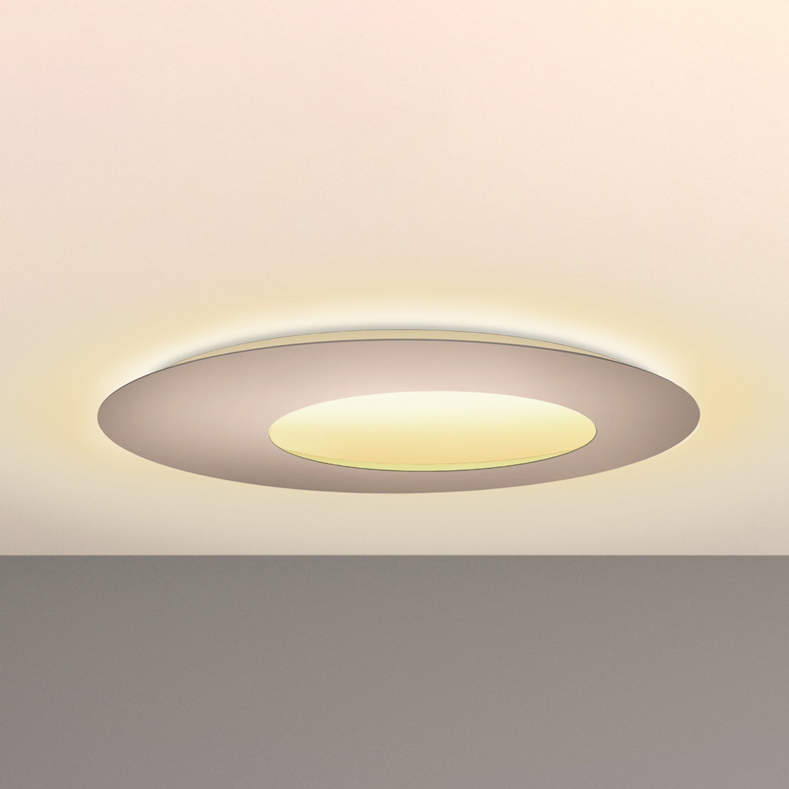 LED vegglampe Blade Open dimbar taupe bakside