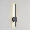 LED vegglampe Borian svart aluminium 40 cm forfra