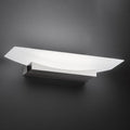 LED vegglampe Bowl CCT dimbar nikkel 30 cm forfra