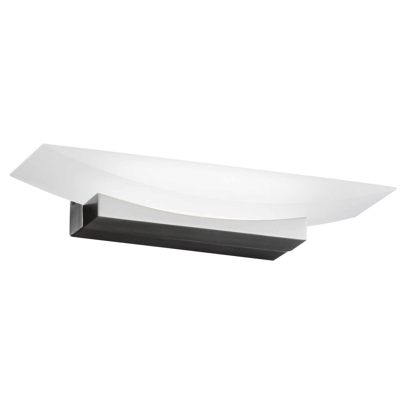 LED vegglampe Bowl CCT dimbar nikkel 30 cm montert