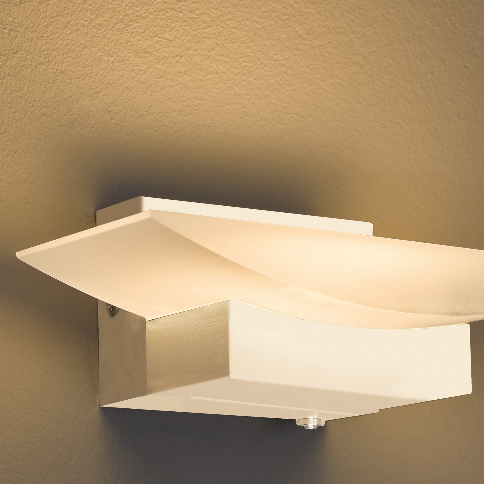 LED vegglampe Bowl TW dimbar CCT sand 20 cm bakside