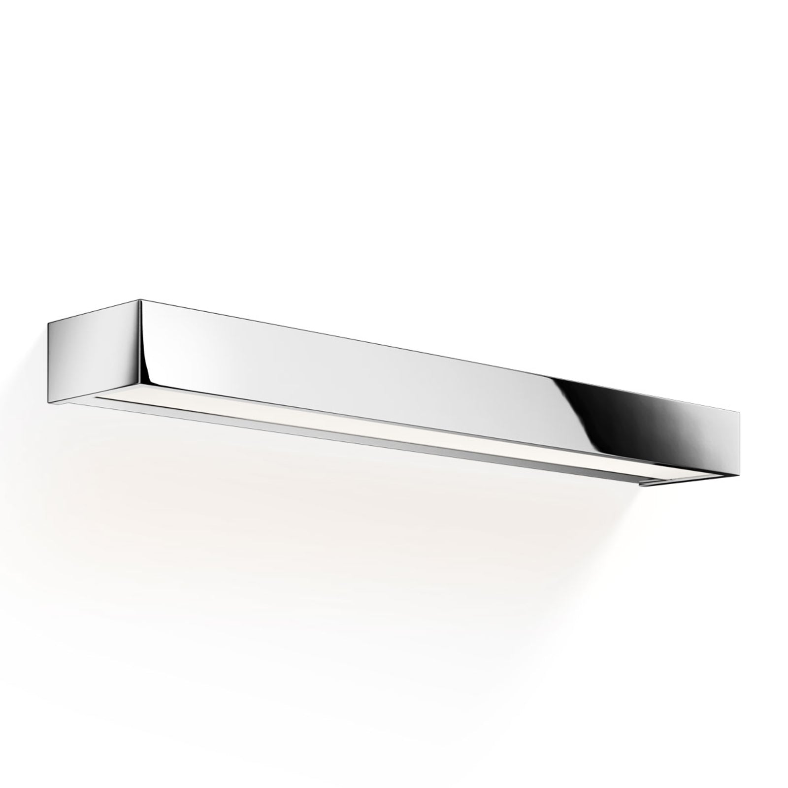LED vegglampe Box 60 N krom dimbar 60 cm IP44 forfra