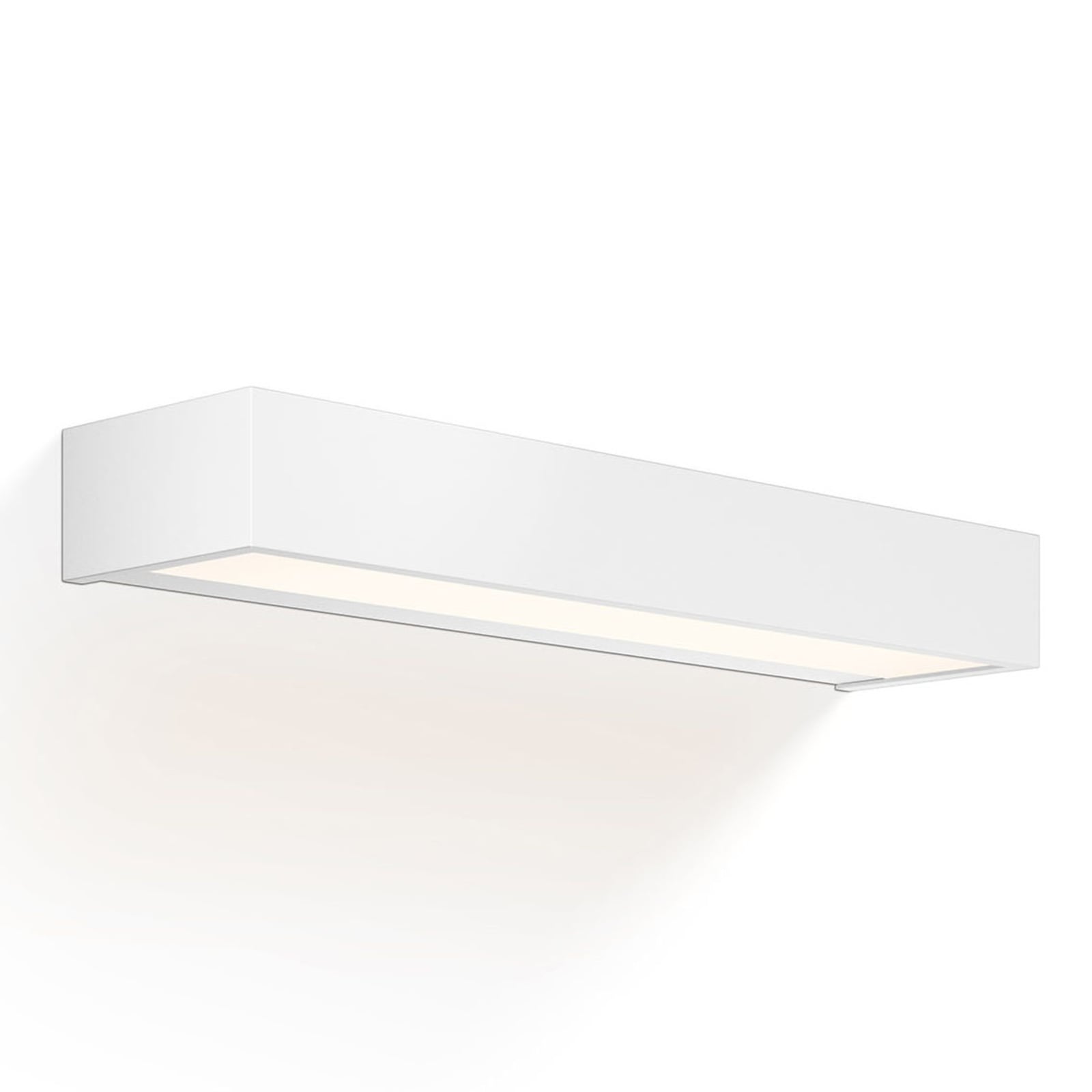 LED vegglampe Box N dimbar matt hvit sett forfra