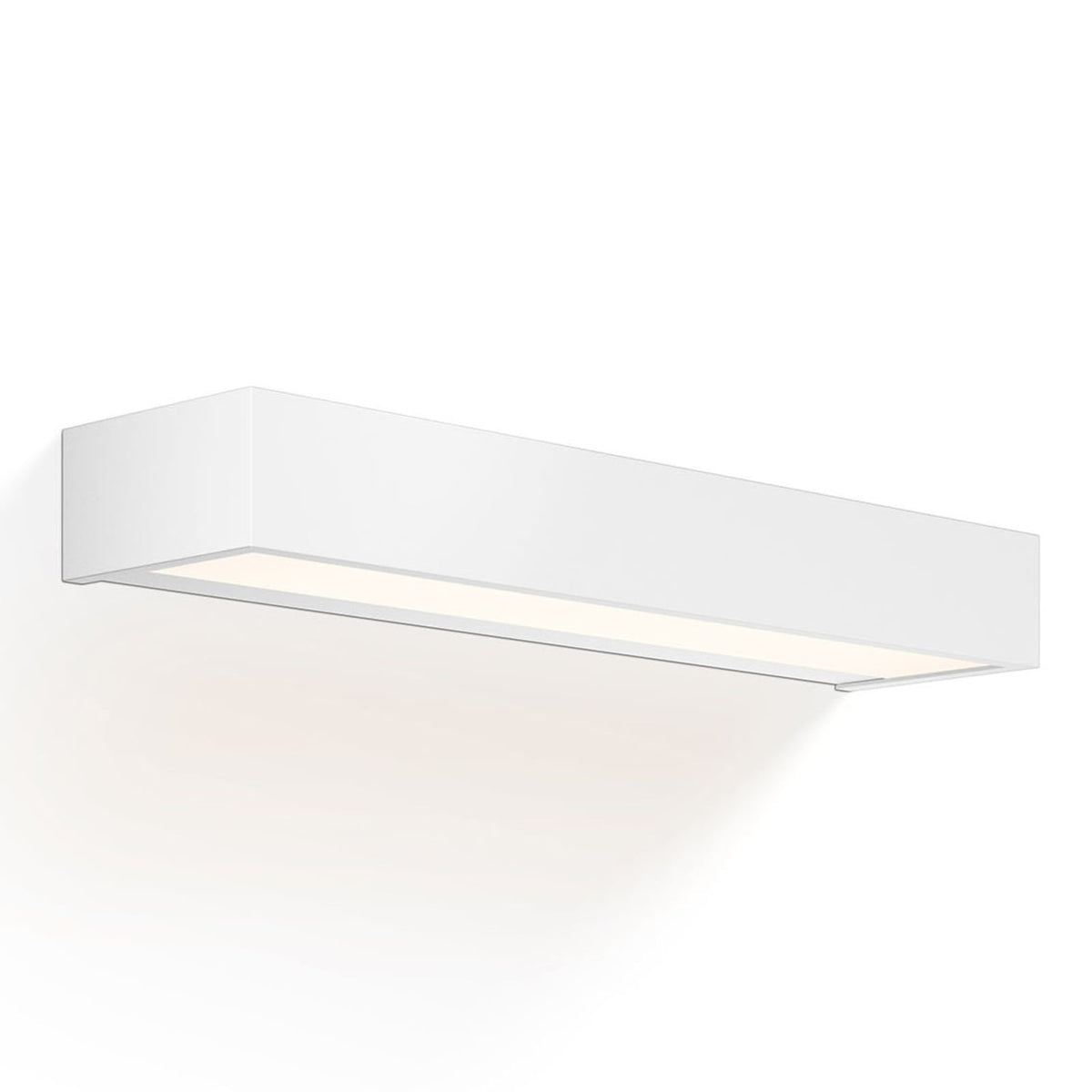 LED vegglampe Box N dimbar matt hvit sett forfra
