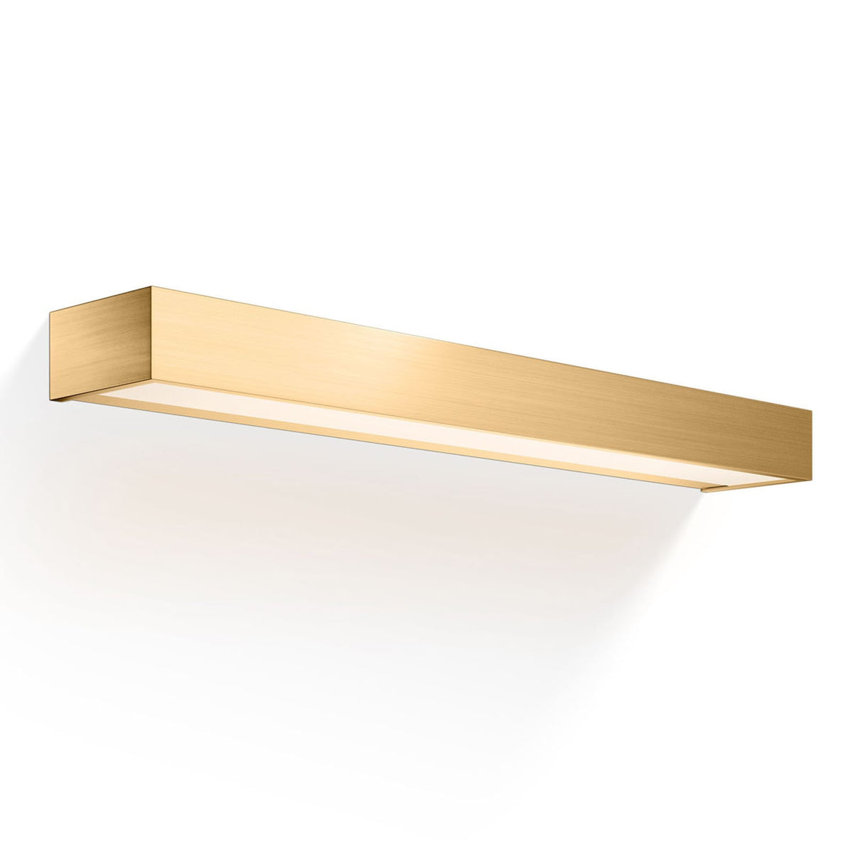 LED vegglampe Box N messing matt gull forside