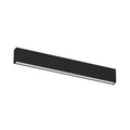 LED vegglampe Box W2 opp og ned svart forfra