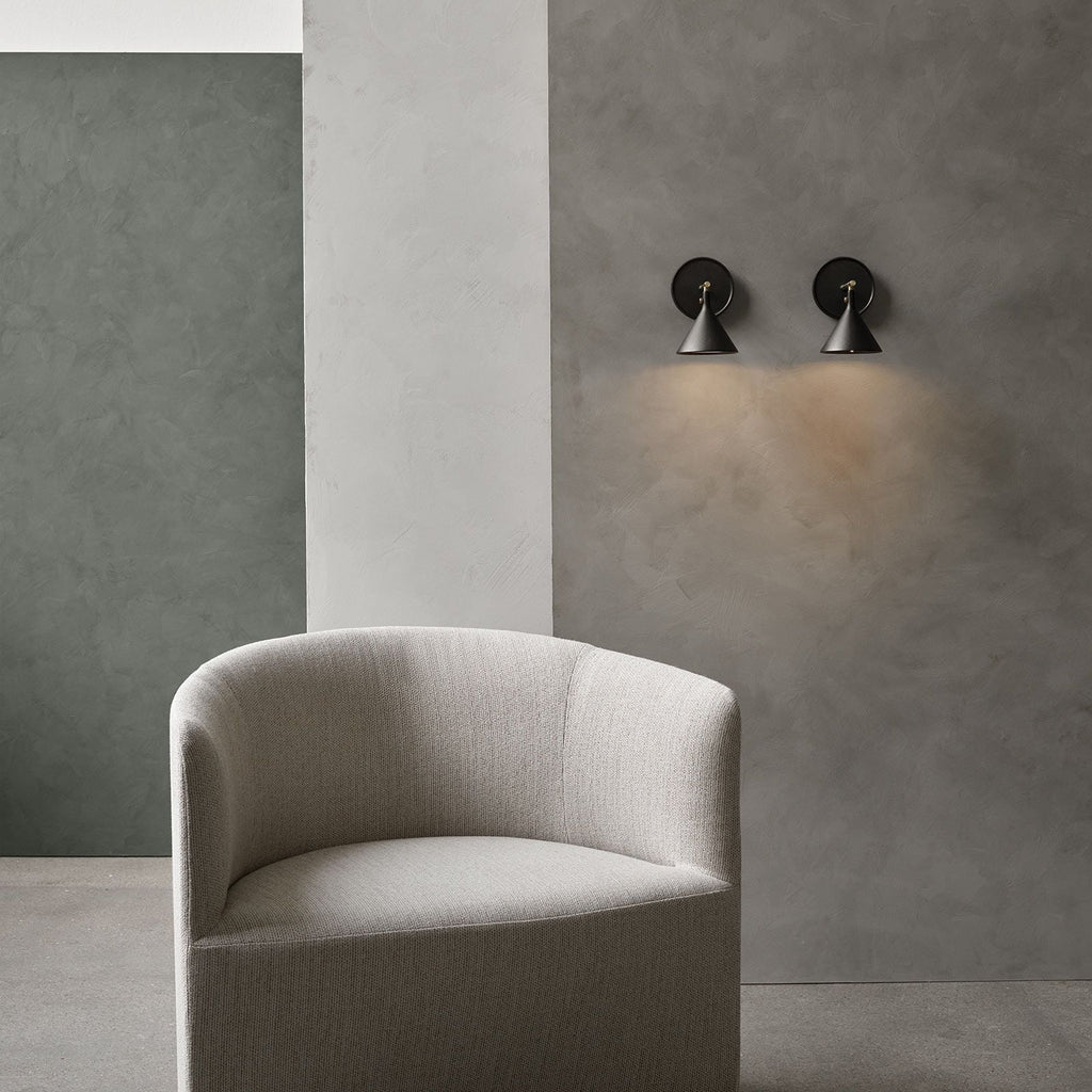 Detalj av LED vegglampe Cast Sconce svart messing
