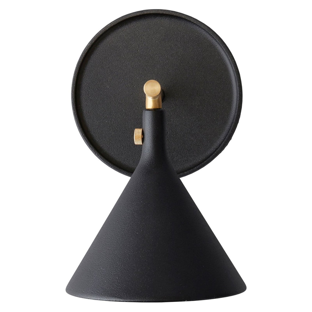 Nærbilde av dimmer på LED vegglampe Cast Sconce svart messing