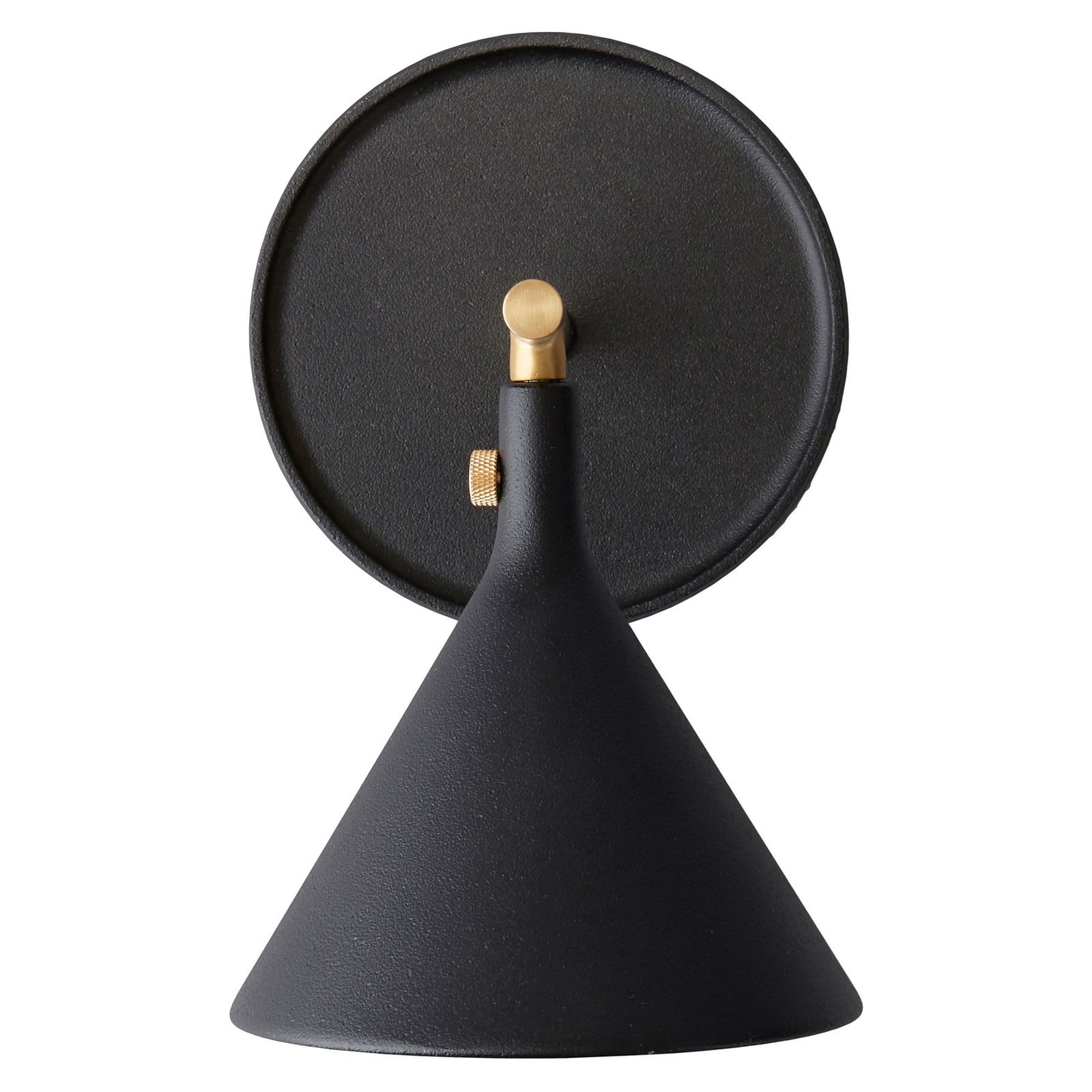 Nærbilde av dimmer på LED vegglampe Cast Sconce svart messing