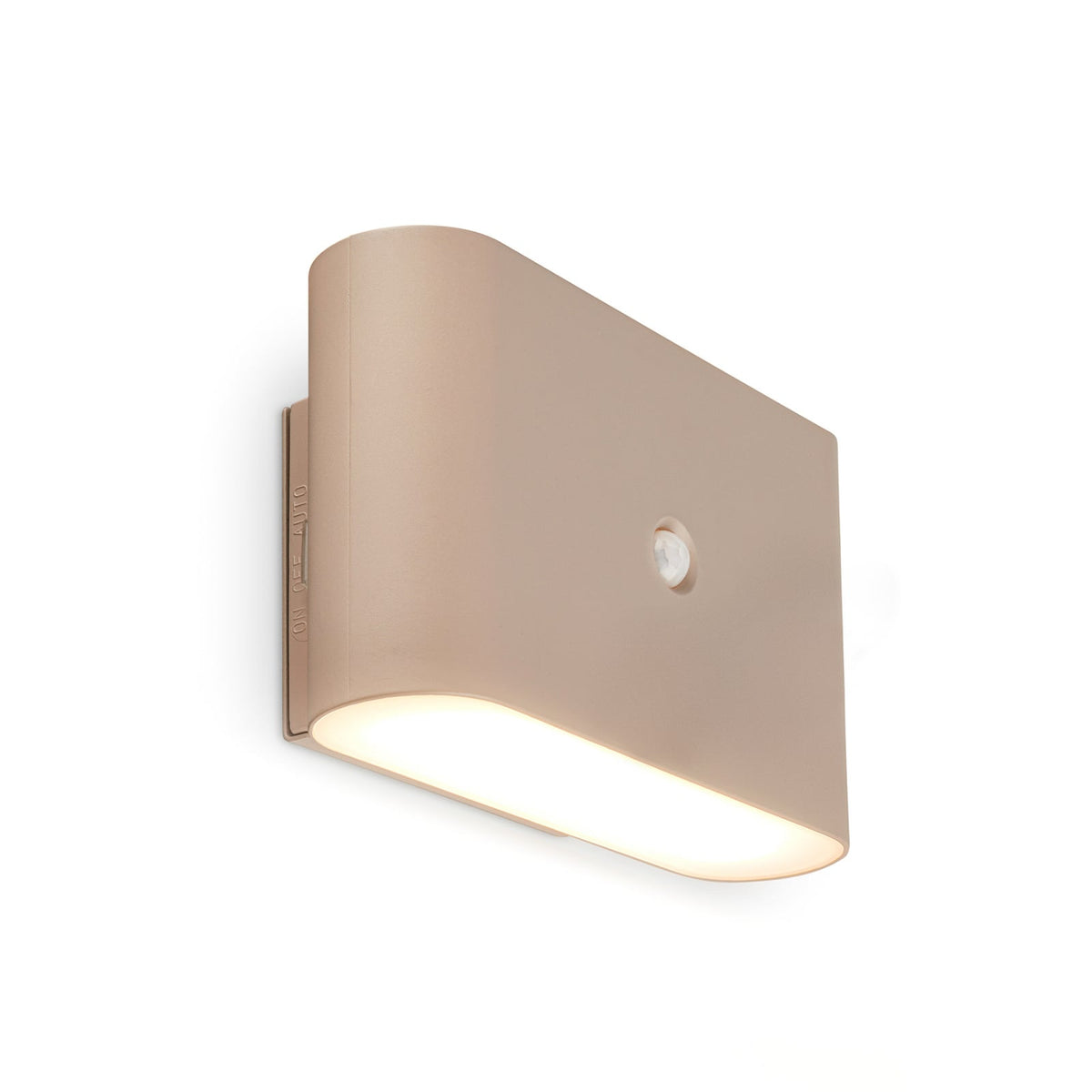 LED vegglampe Chat oppladbar med bevegelsessensor beige forfra