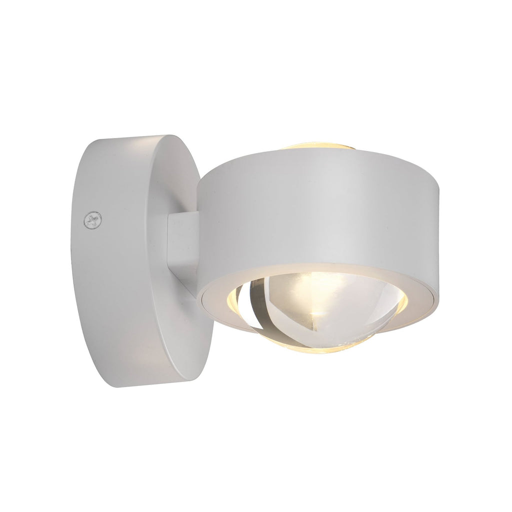 Montert LED vegglampe Chia hvit opp og ned i stue