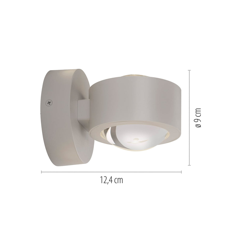LED vegglampe Chia opp og ned sand 3000K montert i rom