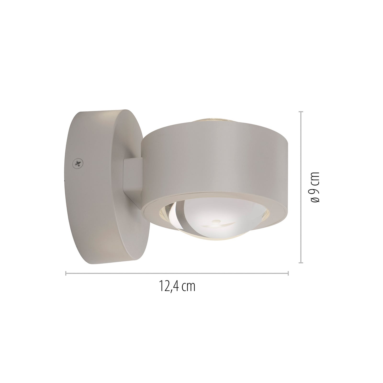 LED vegglampe Chia opp og ned sand 3000K montert i rom