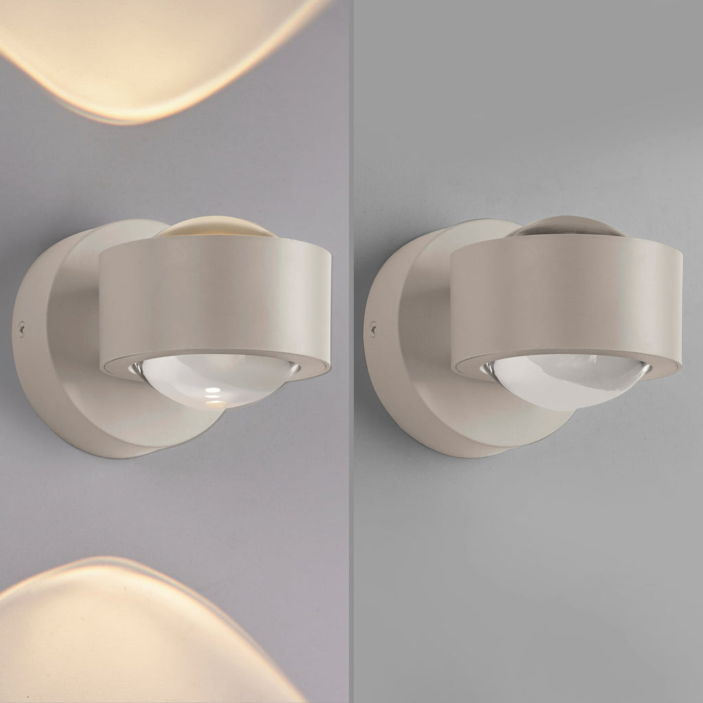 LED vegglampe Chia opp og ned sand 3000K lys oppover