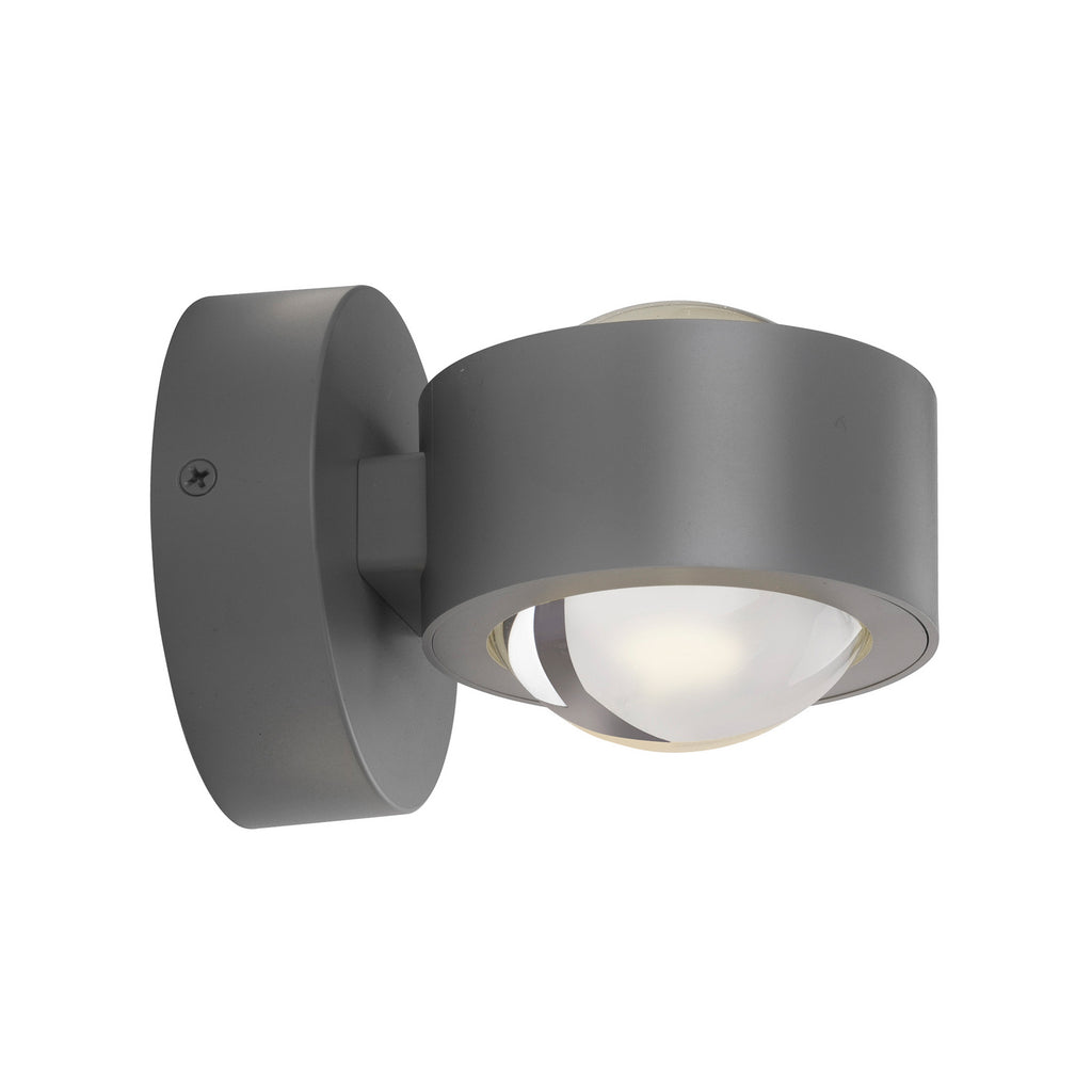 LED vegglampe Chia opp og ned sølv 3000K 330 lm montert på vegg