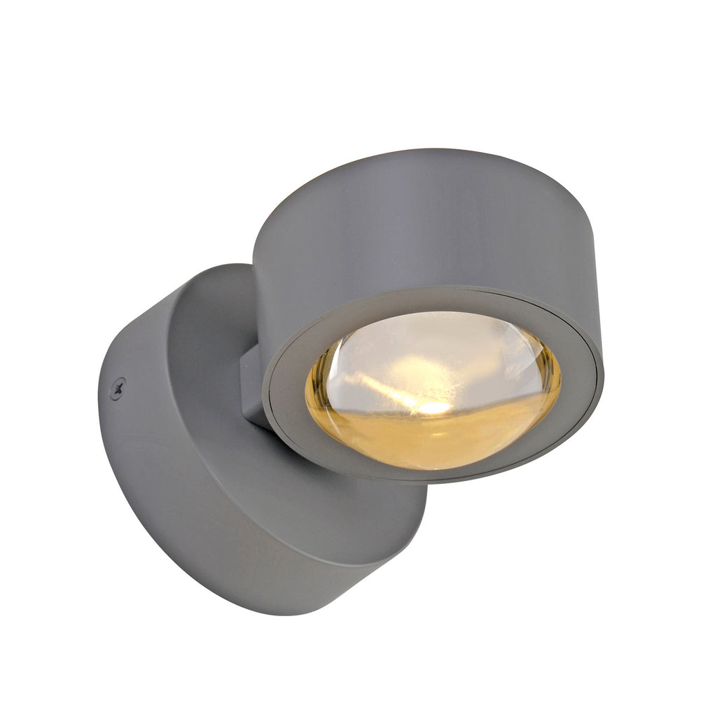 LED vegglampe Chia opp og ned sølv 3000K 330 lm fra siden