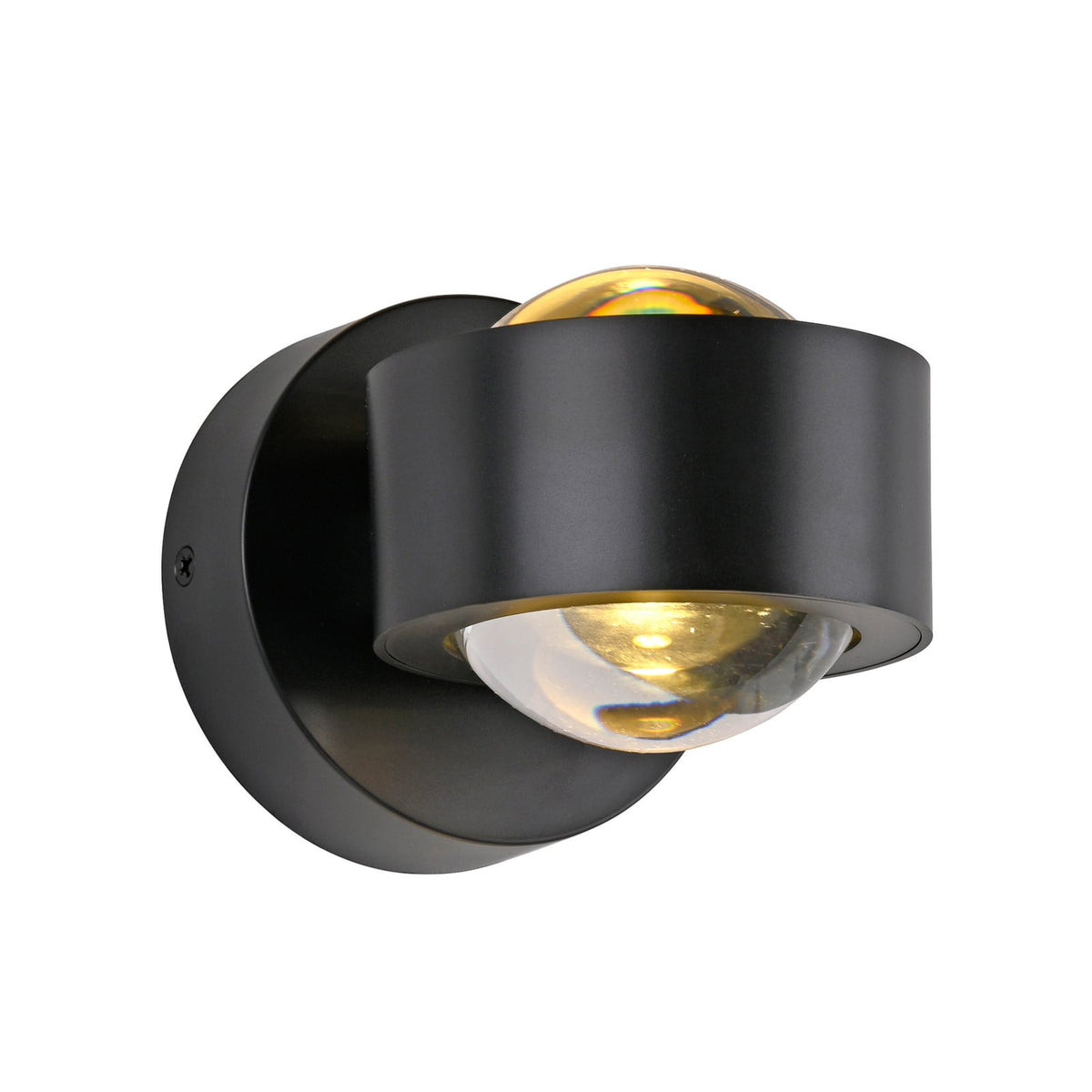 LED vegglampe Chia opp og ned svart 3000K 330 lm nærbilde