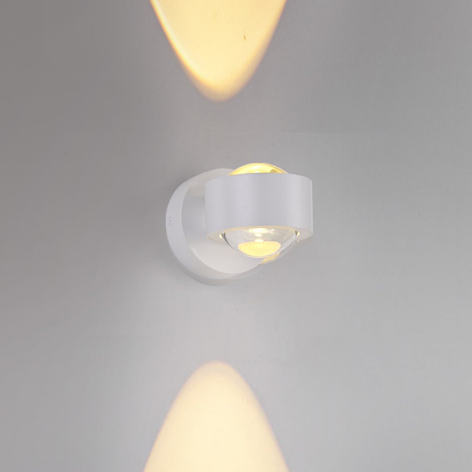LED vegglampe Chia oppladbar dimbar hvit med fjernkontroll forfra