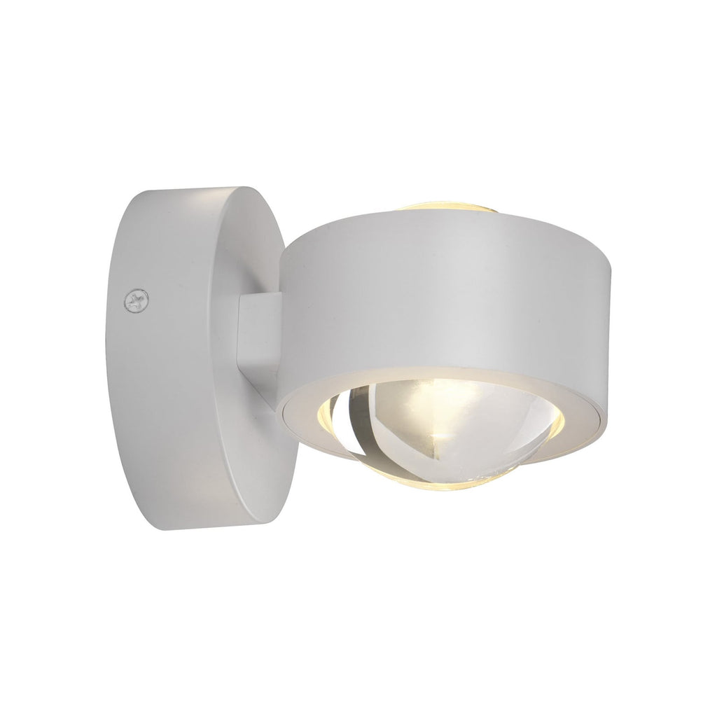 LED vegglampe Chia oppladbar dimbar hvit med fjernkontroll montert på vegg