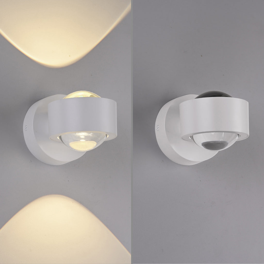 LED vegglampe Chia oppladbar dimbar hvit med fjernkontroll fjernkontroll