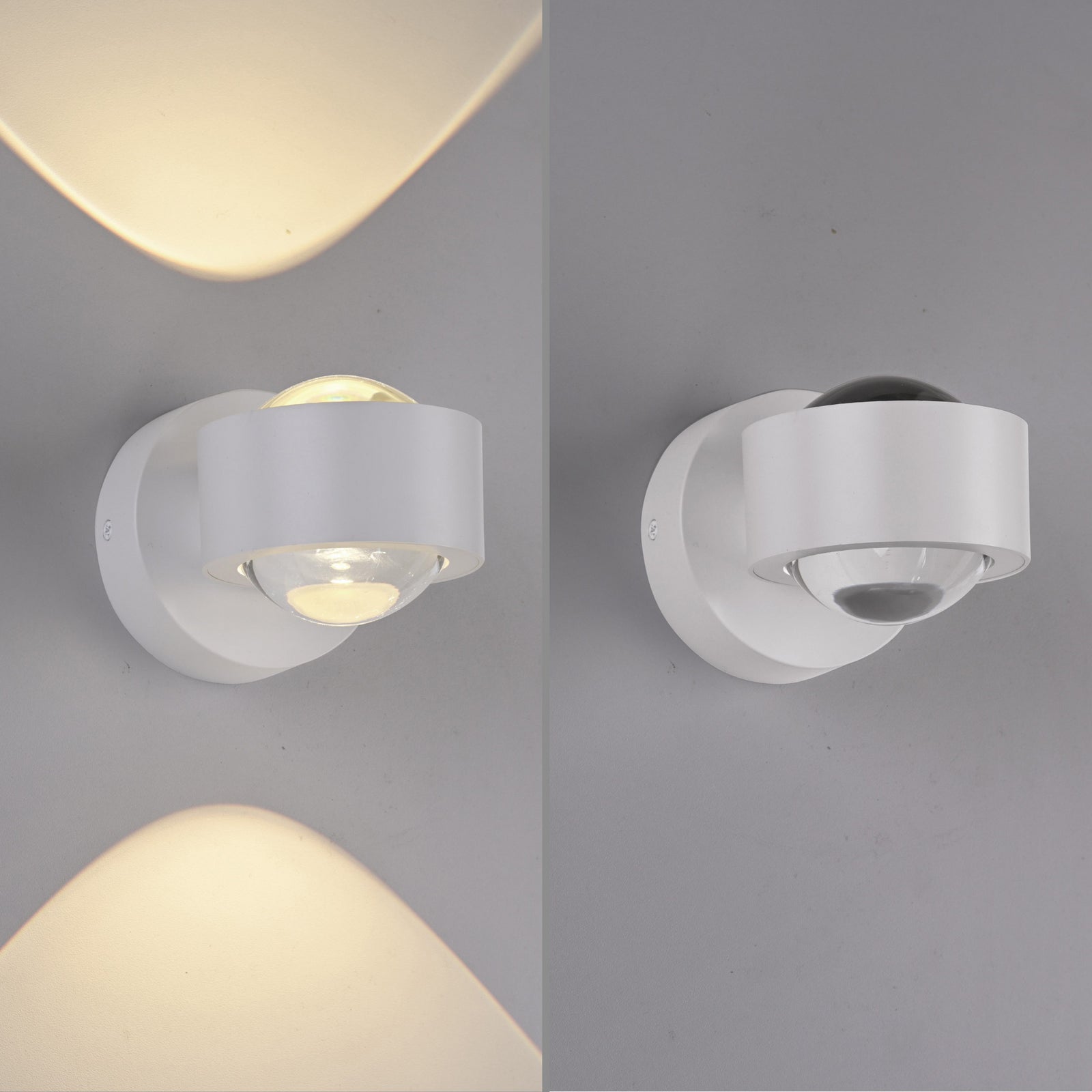 LED vegglampe Chia oppladbar dimbar hvit med fjernkontroll fjernkontroll