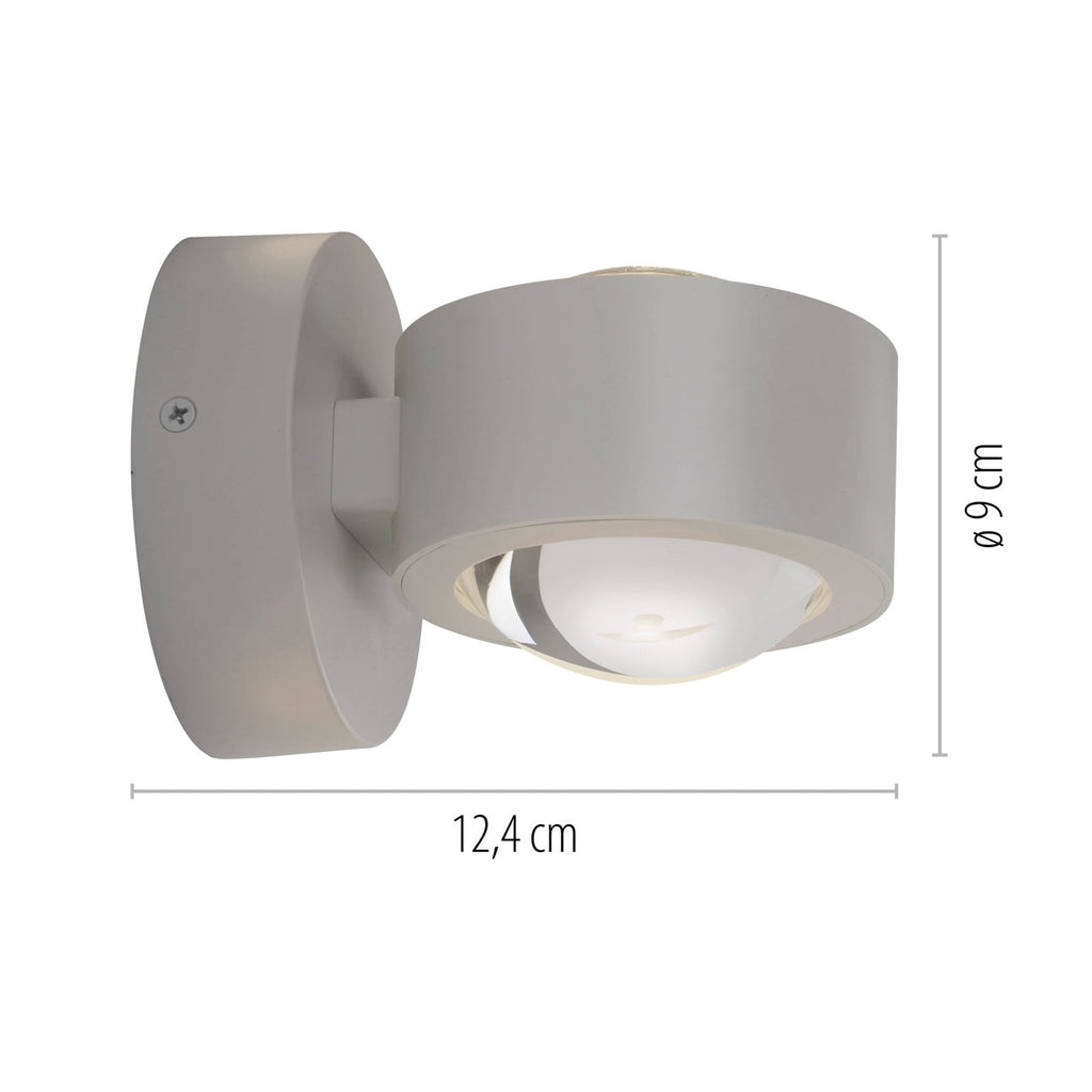 LED vegglampe Chia oppladbar med fjernkontroll sand detalj