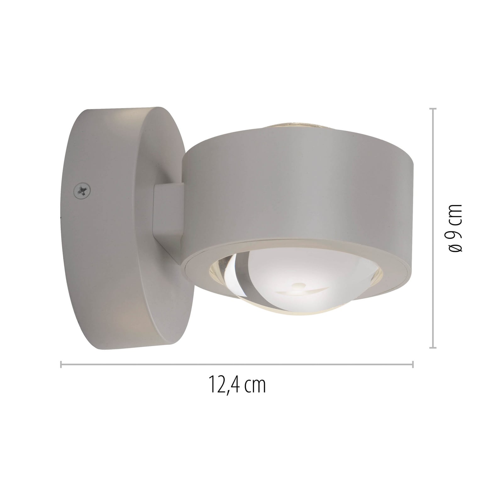 LED vegglampe Chia oppladbar med fjernkontroll sand detalj