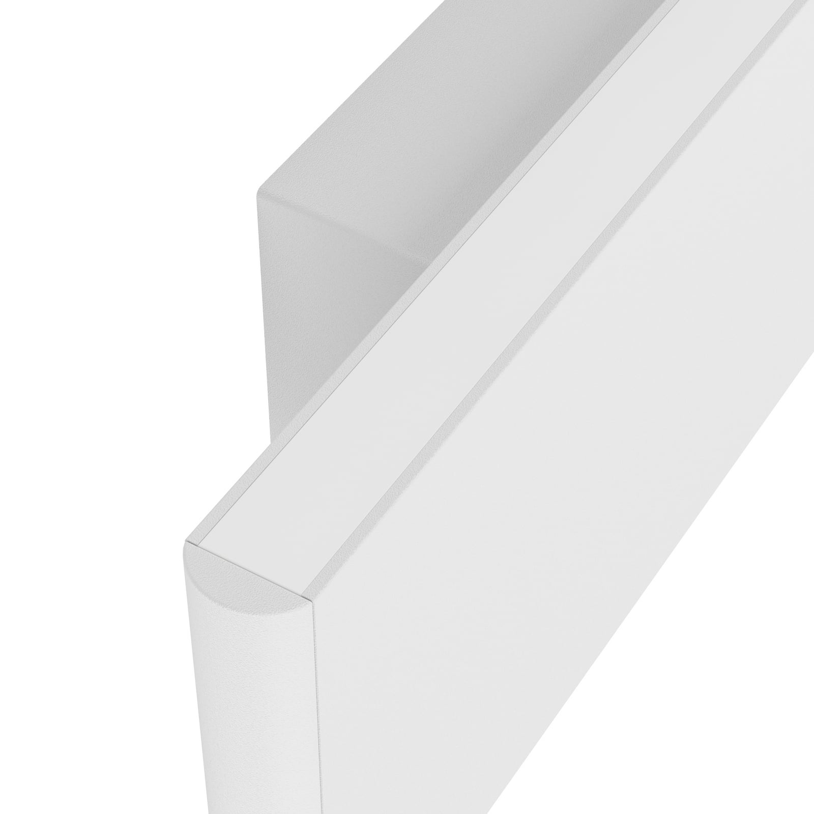 Nærbilde av LED vegglampe Climene opp og ned aluminium hvit