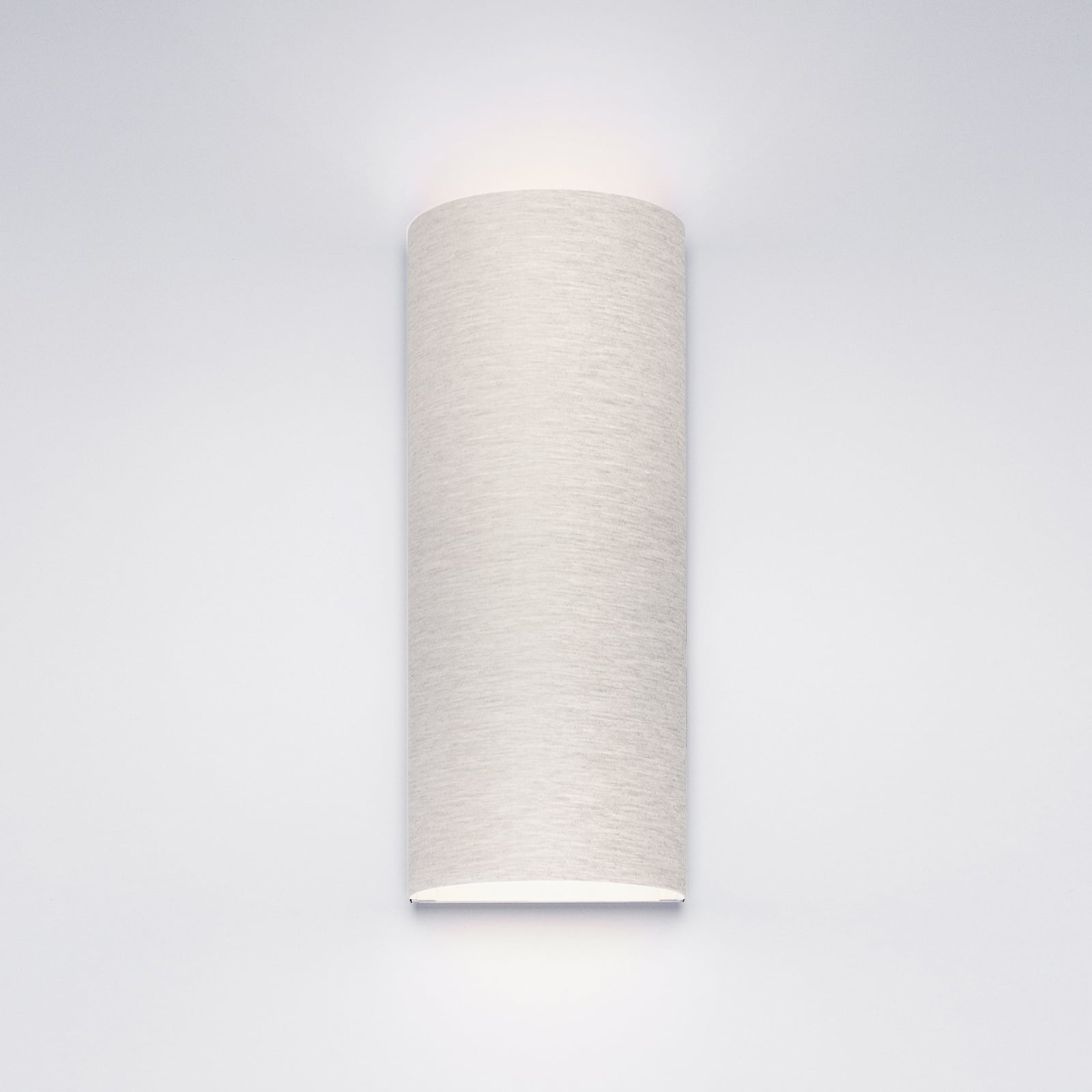 LED-vegglampe Club dimbar tekstilskjerm grå 40 cm detalj