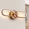 LED vegglampe Colette 2-lys roségull 48 cm forfra