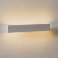 LED vegglampe Concha hvit 47 cm dimbar opp og ned forfra