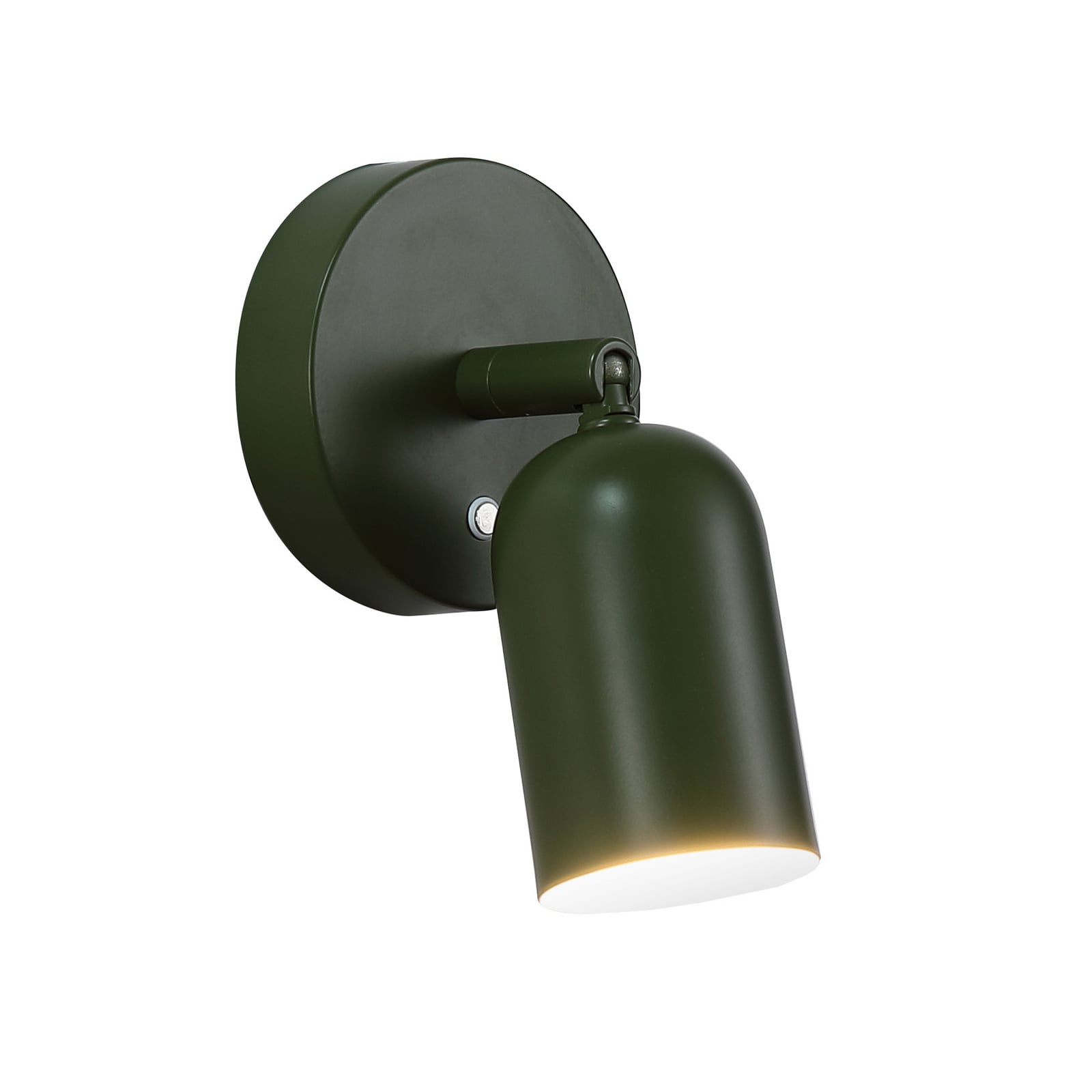 Detaljbilde av LED vegglampe Cone oppladbar dimbar mørkegrønn