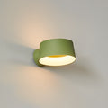 LED vegglampe Cookie grønn aluminium dimbar Ø15 cm forfra