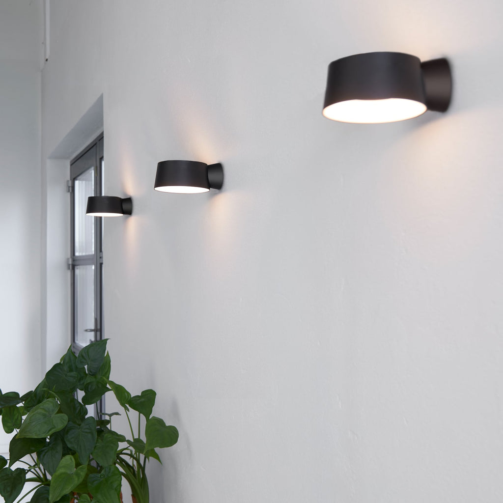 LED vegglampe Cookie svart dimbar detalj av lampeskjerm