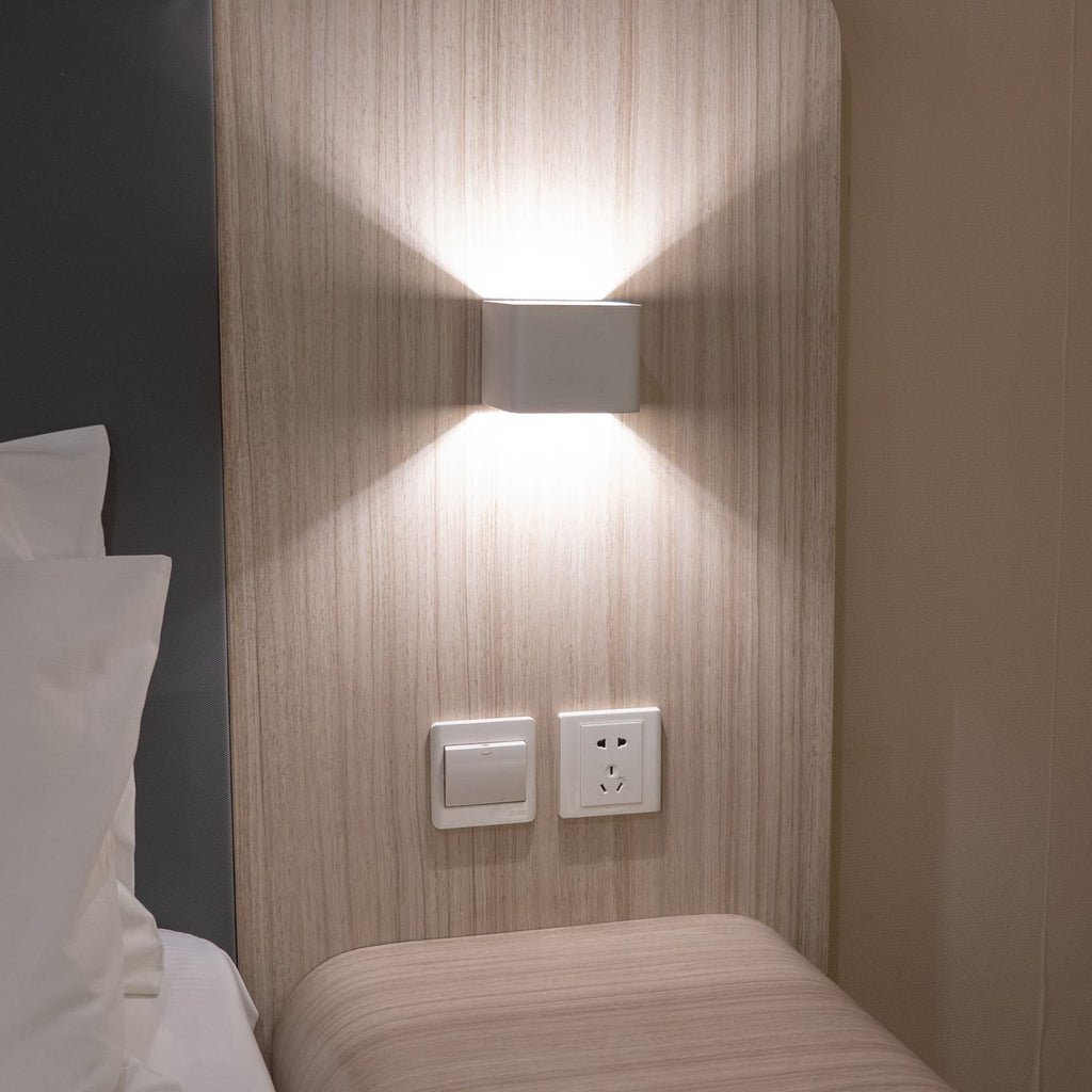 LED vegglampe Cube oppladbar magnetisk hvit dimbar - Näve forfra
