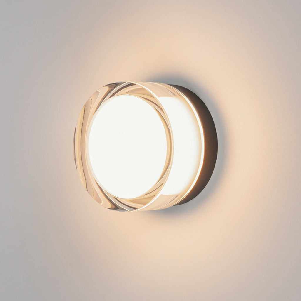 LED vegglampe Cyft svart forfra