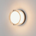 LED vegglampe Cyft svart forfra