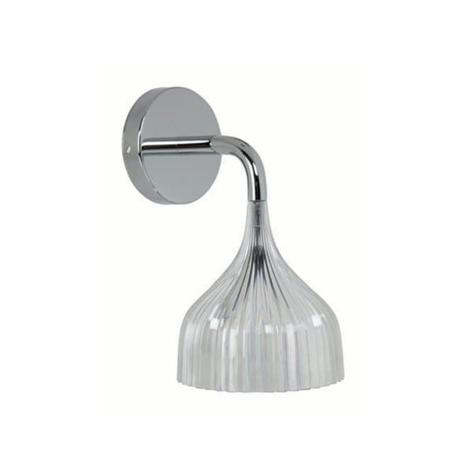 LED vegglampe É transparent polykarbonat Ø13,5 cm E14 fra Kartell forfra