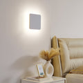 LED vegglampe Elrik hvit metall 22x22 cm forfra