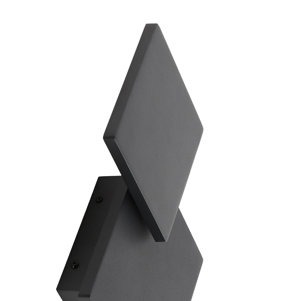 LED vegglampe Elrik svart metall 27 cm nærbilde av metallramme