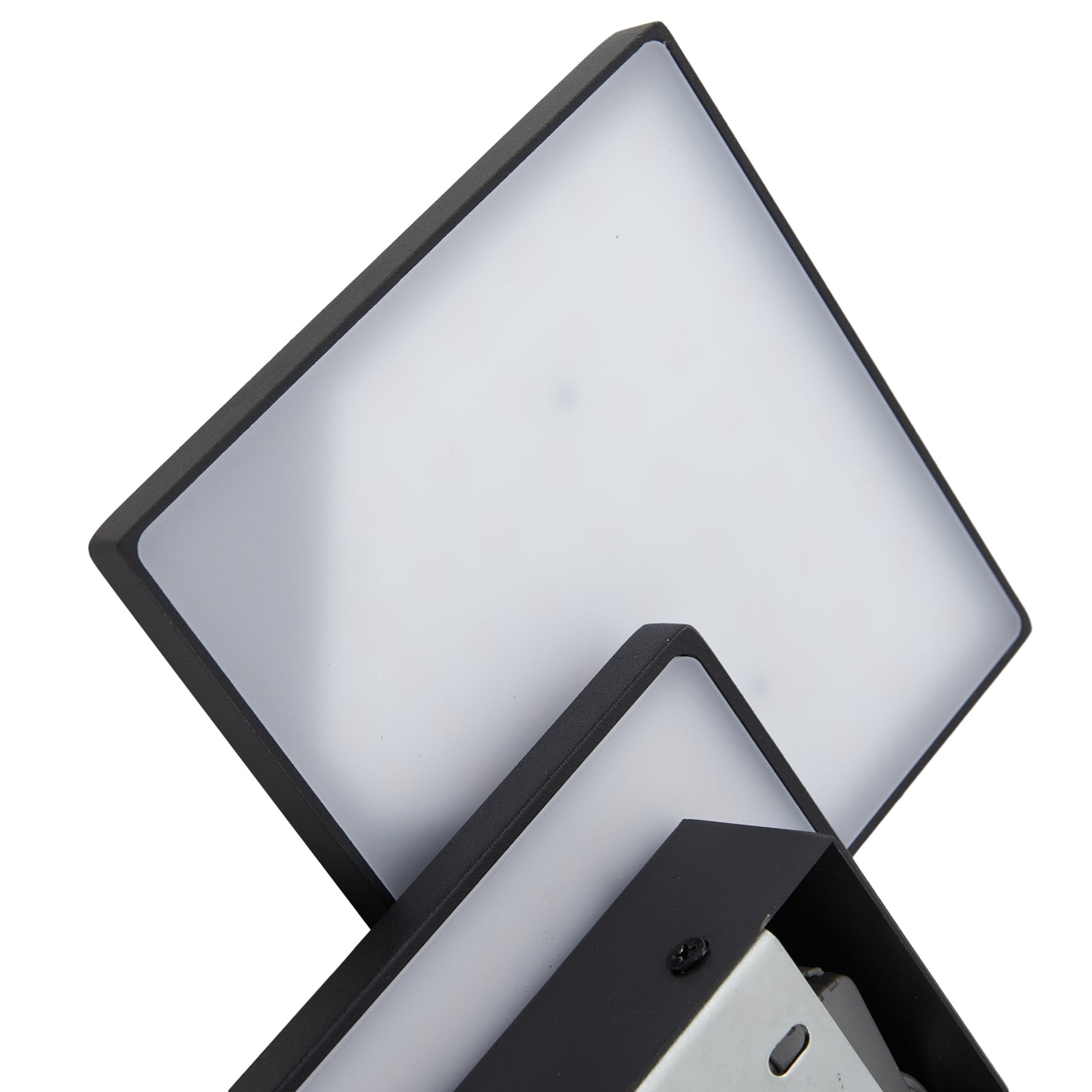 LED vegglampe Elrik svart metall 27 cm sideprofil