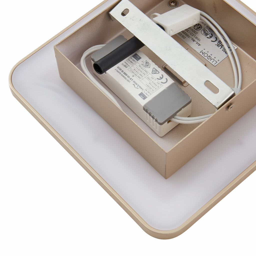 LED vegglampe Elrik svart metall produktbilde