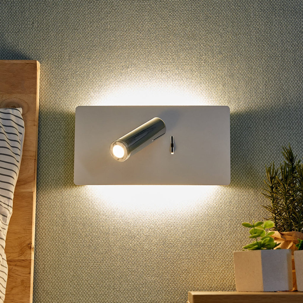 LED vegglampe Elske montert på vegg ved seng