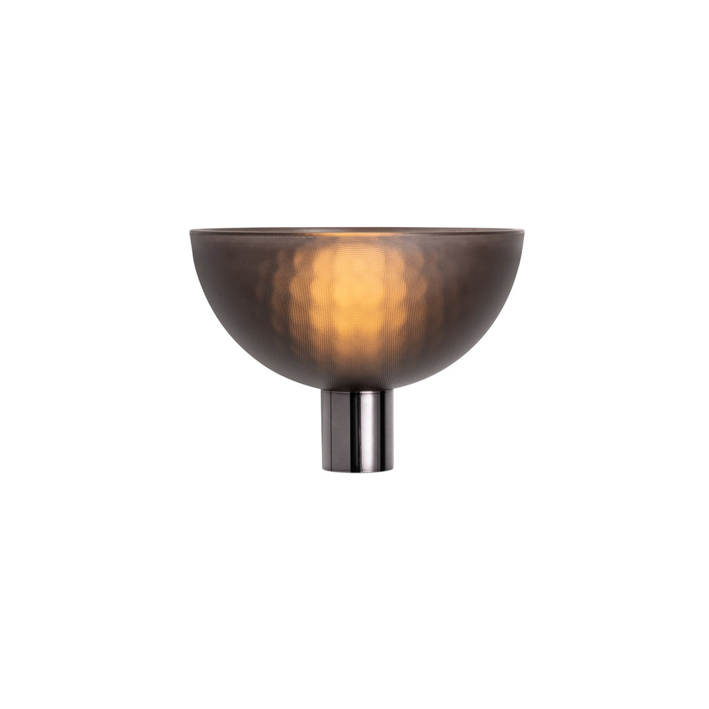 LED vegglampe Fata røykgrå polymer E14 bakside