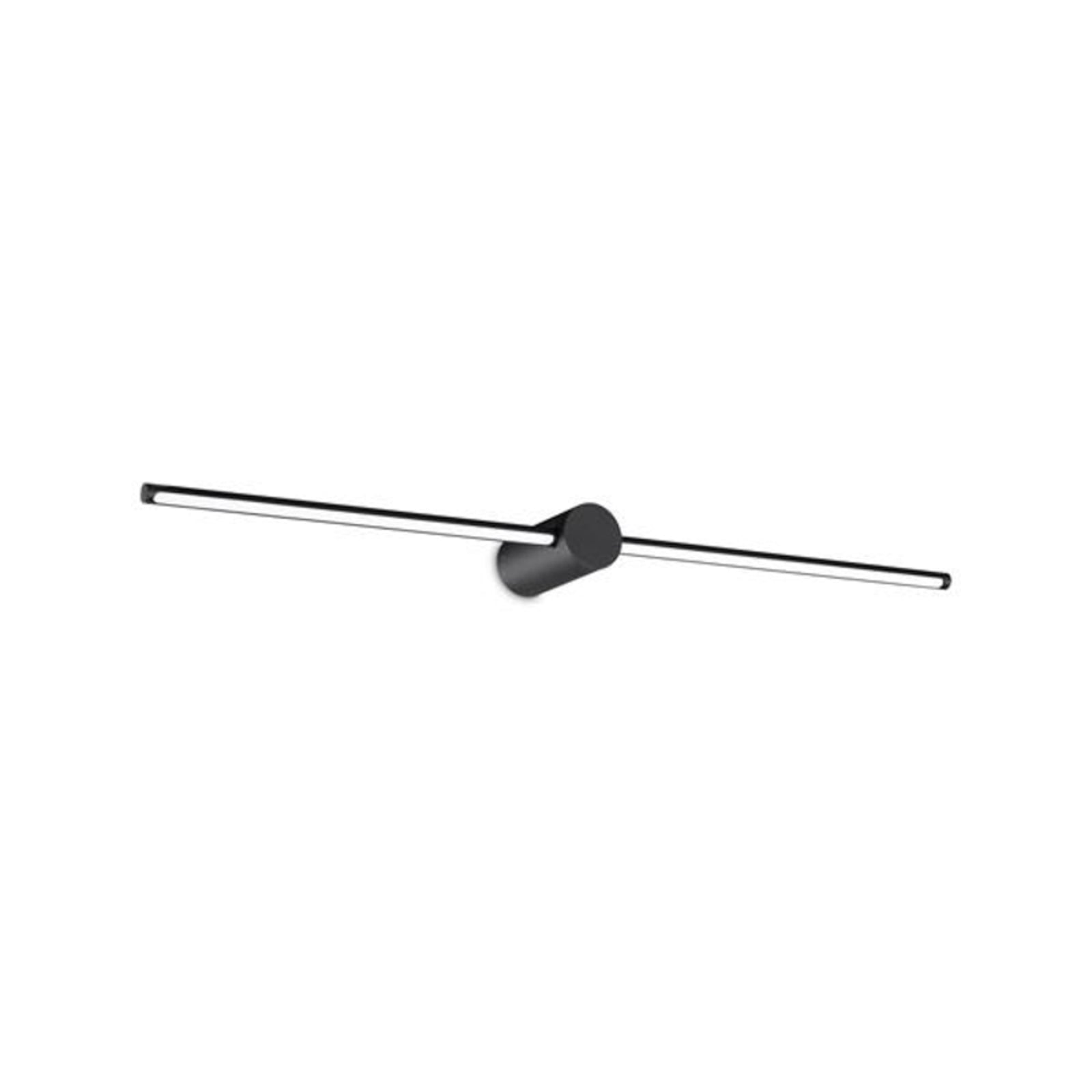 LED vegglampe Filo svart metall 75 cm 13W varmhvit forside