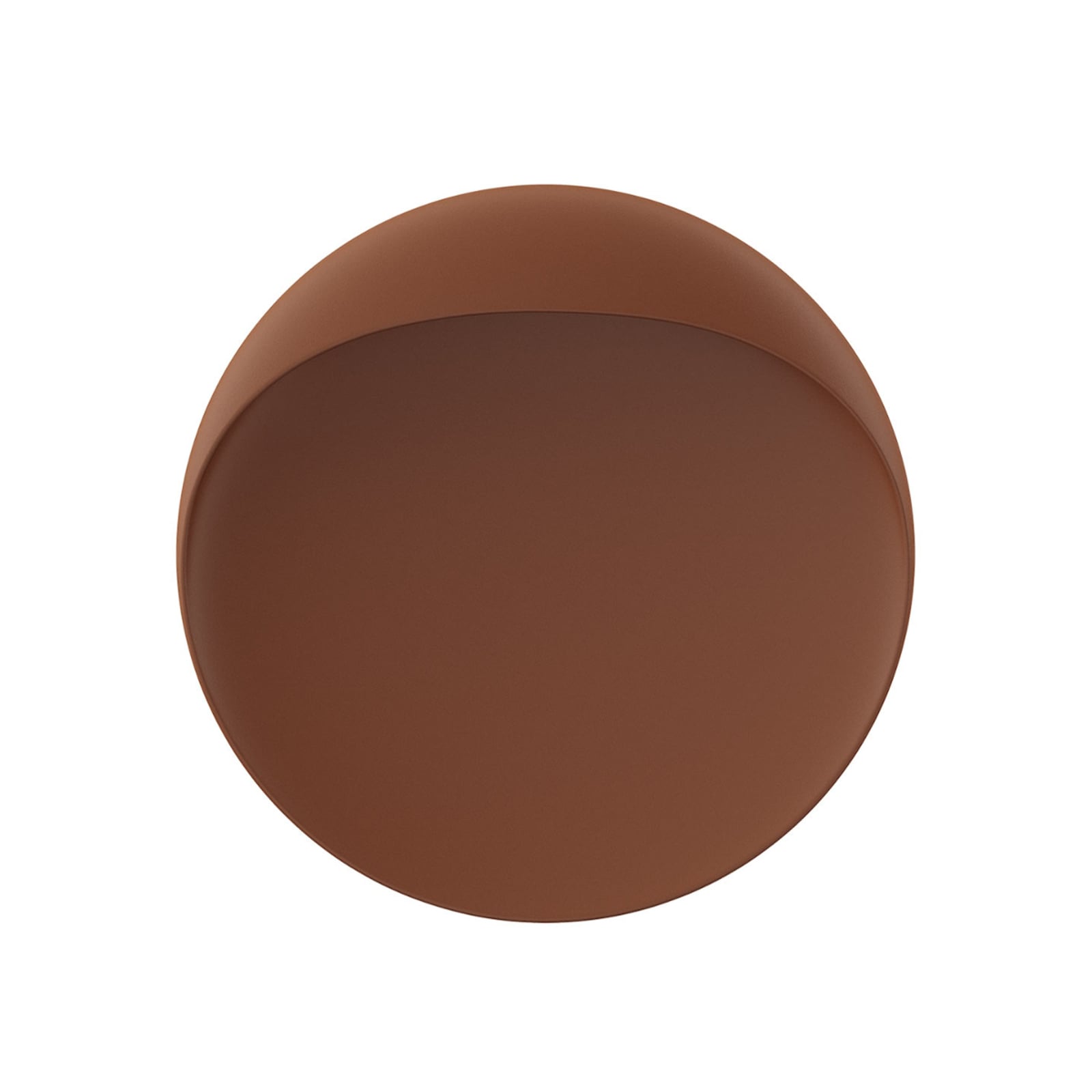 LED vegglampe Flindt dimbar corten Ø20 cm forfra