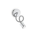 LED vegglampe Focus 1 krom med bryter 55 cm forfra