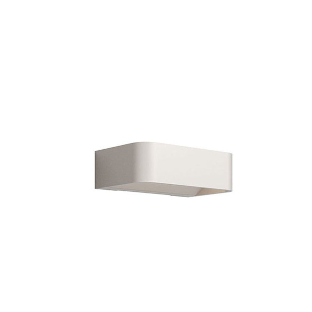 Bakside av LED vegglampe Frame W1 aluminium krem 16W 3000K
