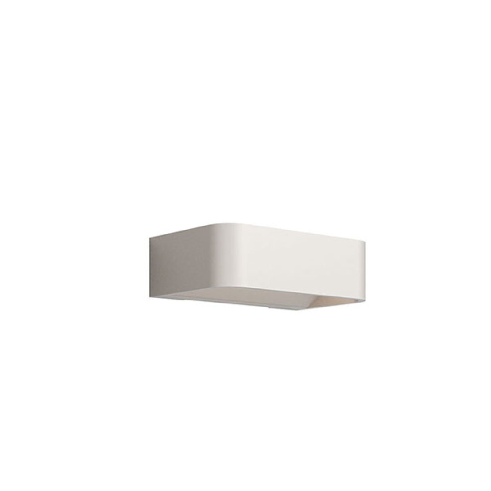 Bakside av LED vegglampe Frame W1 aluminium krem 16W 3000K